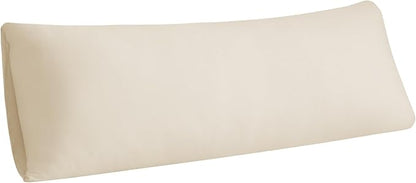 Stretchy Body Pillow Case Cover - Jersey Knit Long Pillowcase for Body Pillow, 1 Pack - Envelope Closure & Skin-Friendly, Soft and Breathable for Sleeping, 20"x54", Beige