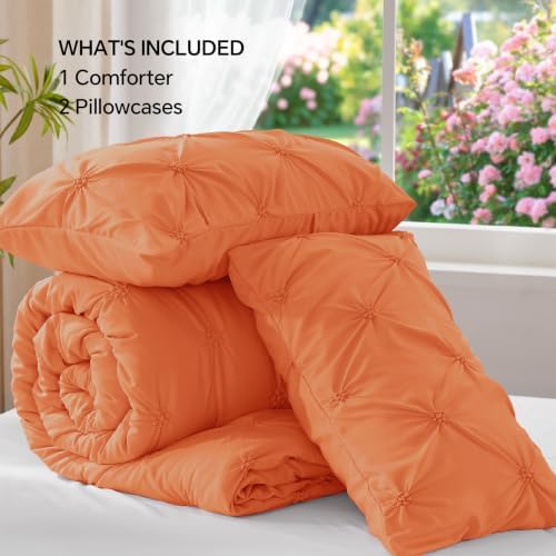 BEDELITE Queen Comforter Set Pumpkin,Lightweight & Soft Comforter