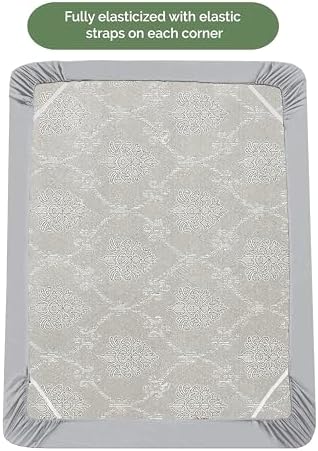Elegant Comfort 1500 Premium Hotel Quality 18-21 Inches Deep - Extra Deep Pocket Single Fitted Sheet for High Mattress, Luxury and Softest, Smart Pocket - Wrinkle Free, Twin/Twin XL, Silver