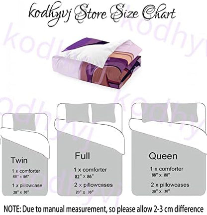 Black Girls Magic Comforter Sets, African American Soft Fluffy Comforter Duvet, Love Music Purple Girl Designs Full Size Afro Pretty Girls Comforter Set for Teens Kids Princess Cute Room Decor