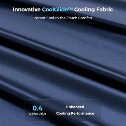 Sweetnight CoolNest Cooling Comforter Blanket for Hot Sleepers, King Size, All-Season Bedding to Keep Cool, Reversible Cool-to-Touch Fabric for Night Sweats, Breathable, Lightweight, Machine Washable
