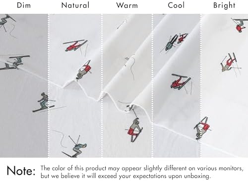 RUVANTI Flannel Sheets Twin XL Size, Flurry Friends