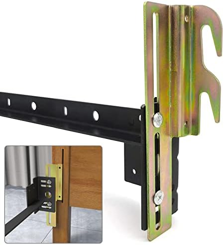 2Pcs 711 Bolt to Hook on Bed Frame Conversion Brackets with Hardware Hook
