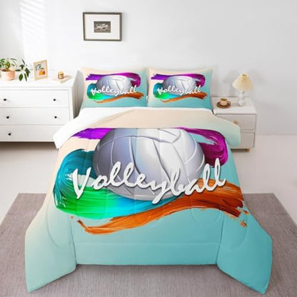 Feelyou Volleyball Comforter Set Queen Size for Kids Boys Girls