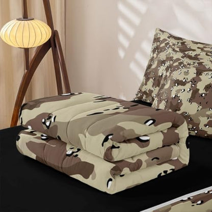 Feelyou Camoufalge Camo Wild Comforter Set Queen Size Kids Boys Girls