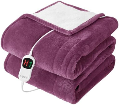 Homemate Heated Electric Blanket Twin 62"x84" Heating Throw Blanket