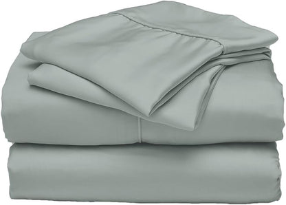ettitude 100% Lyocell from Organic Bamboo Sheet Set (King, Sage Green)