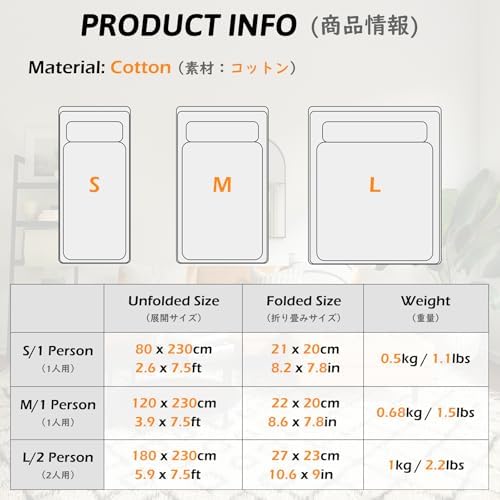 TRIWONDER Sleeping Bag Liner Cotton Camping Travel Sheet Sleep Sack Adult for Hostels Outdoor Picnic Planes Trains