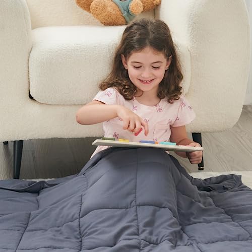 yescool Weighted Throw Blanket 3lbs, 36" x 48", Grey