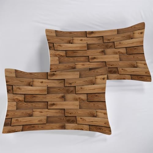 3D Wood Plank Comforter Full/Queen, Rustic Timber Bedding for Boys