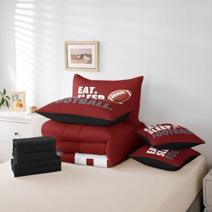 Erosebridal Football Comforter Set Full 7 Pcs