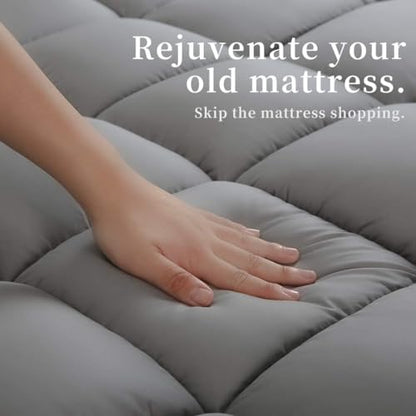 COONP Twin Mattress Topper, Extra Thick Pillow Top Mattress Pad Cover
