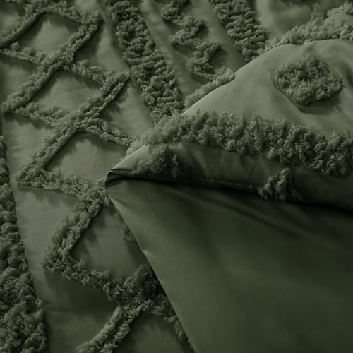 Full Size Comforter Set- 7 Pieces Tufted Bed in a Bag Full Bedding Sets