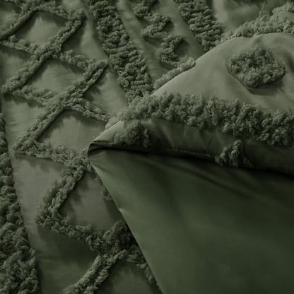 Full Size Comforter Set- 7 Pieces Tufted Bed in a Bag Full Bedding Sets