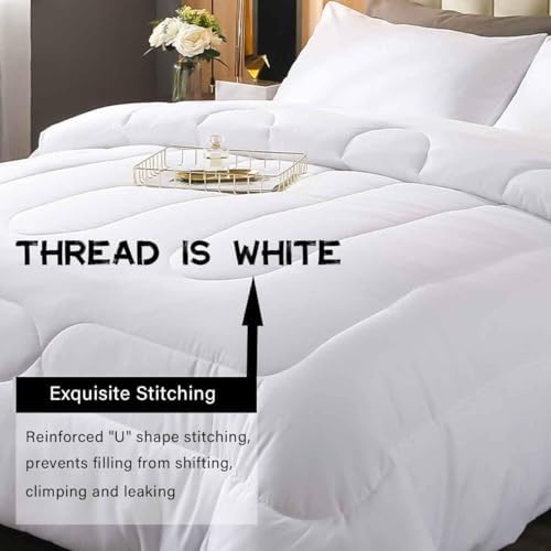 Feelyou White Black Gothic Damask Floral Comforter Set Full Bedding Set