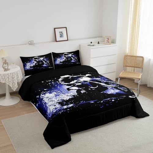 Feelyou Dirt Bike Full Size Comforter Set for Kids Boys Girls Decor
