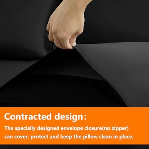 TAIMIT King Size Comforter Set - 7 Pieces, Bed in a Bag Bedding Sets with All Season Soft Quilted Warm Fluffy Reversible Comforter,Flat Sheet,Fitted Sheet,2 Pillow Shams,2 Pillowcases,Black