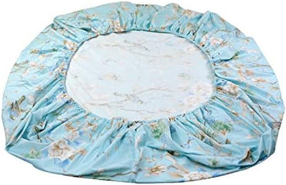 FADFAY Floral Bedding Shabby Blue Bird Print Bed Sheet Set Luxury Bedding Collections 800 Thread Count 100% Egyptian Cotton Deep Pocket, 4 Piece-California King Size