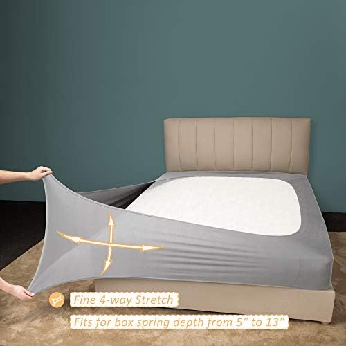 Mrs Awesome King/Cal King Box Spring Cover Silver