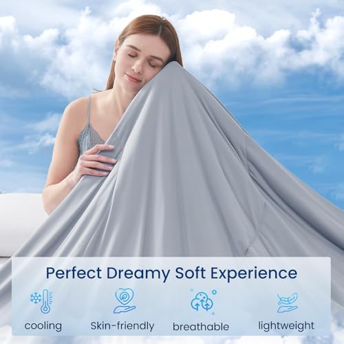 Topcee Cooling Comforter Queen Size -Cooling Blanket for Hot Sleepers