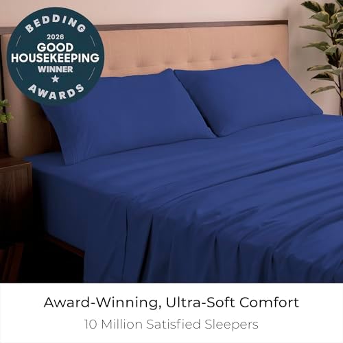 Mellanni Iconic 4-Piece, Ultra Soft Sheet Set (King, Royal Blue)
