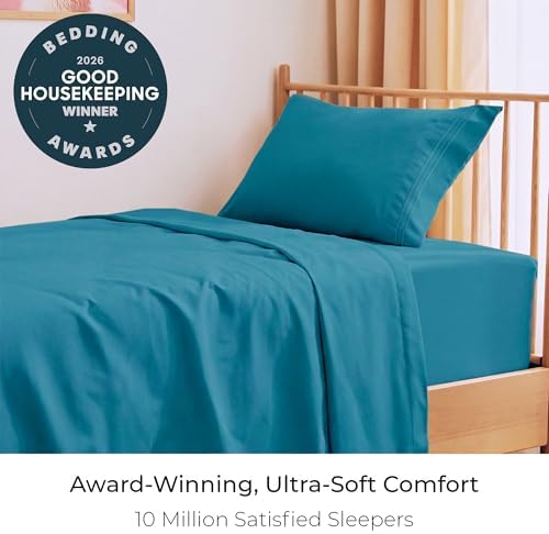Mellanni Iconic 3-Piece, Ultra Soft Sheet Set (Twin XL, Teal)