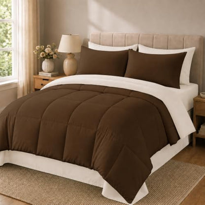 Anluoer Full Size Comforter Sets, 7 Piece Bed in a Bag Full Bedding Sets