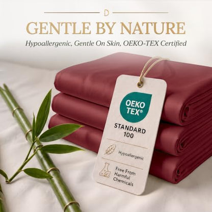 DECOLURE 100% Viscose Derived from Bamboo Sheets | 6 Pc Bed Set