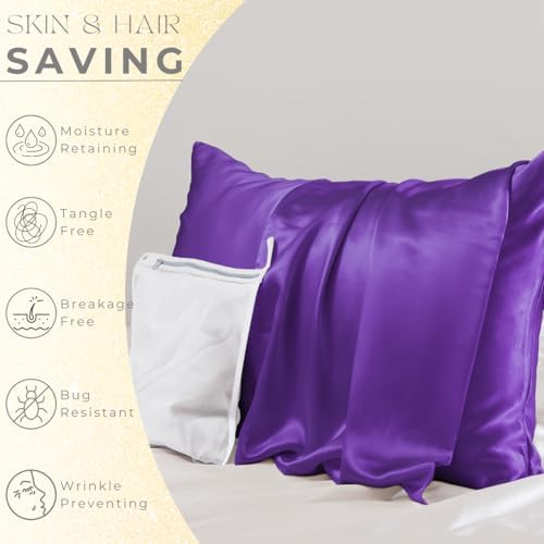 PROMEED 23 Momme 100% Mulberry Silk Pillowcase for Hair and Skin, Toddler