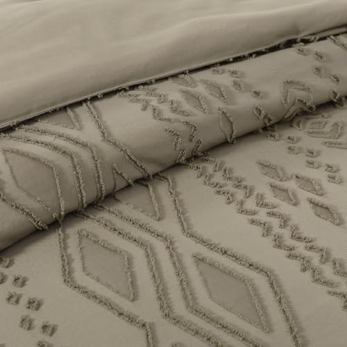 King Size Comforter Set- 7 Pieces Tufted Bed in a Bag King Bedding Sets