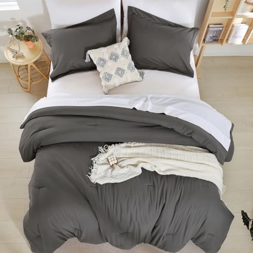 weigelia King Comforter Set with Sheets - 7 Pieces Bed in a Bag King