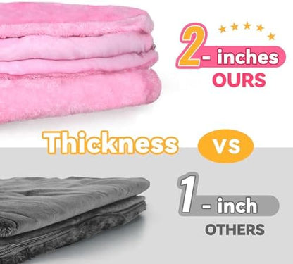 iPlay, iLearn Kids Unicorn Sleeping Bag, Toddler Girl Daycare Plush Nap Mat