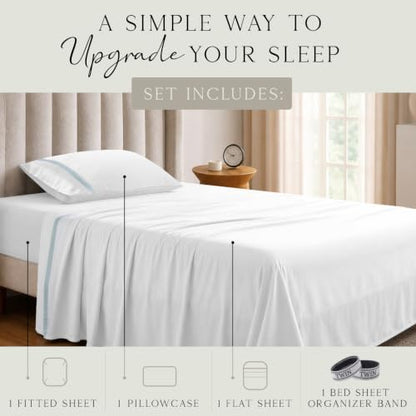 KARISSA MAE Luxury Bamboo Viscose Twin Size Sheet Set