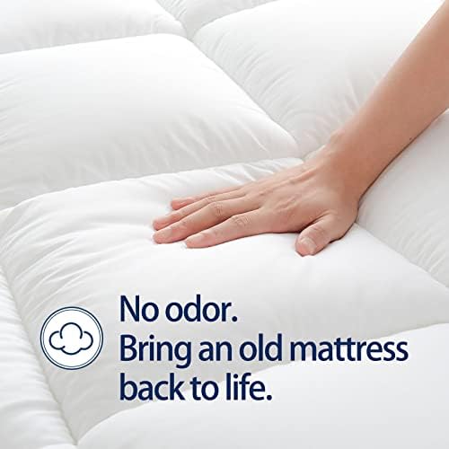 CHOPINMOON Twin XL Mattress Topper for Back Pain, Thick Mattress Pad Cover