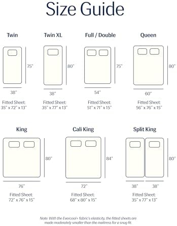 REST® Evercool®+ Cooling Fitted Sheet for Hot Sleepers, Twin XL