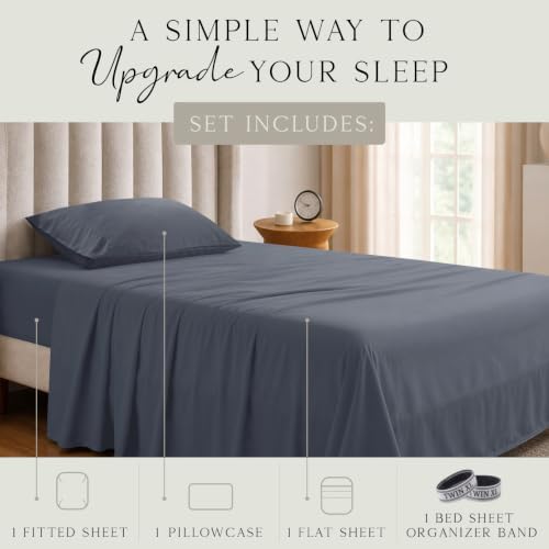 KARISSA MAE Luxury Bamboo Viscose Twin XL Size Sheet Set