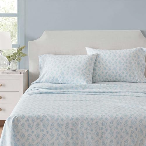 Martha Stewart - King Size Sheet Set with Fitted Sheet & Pillowcases