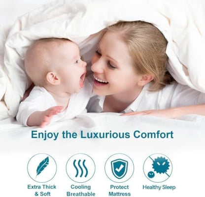 King Mattress Topper, 900 GSM High-Fill Design, Fuller & Plusher Feel