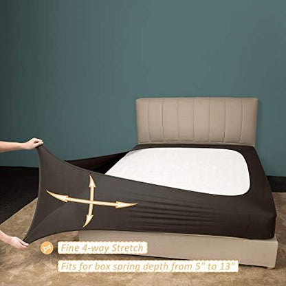 Mrs Awesome King/Cal King Box Spring Cover Chocolate Brown