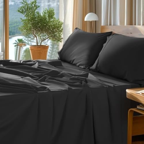 SONORO KATE 1000 Series 100% Egyptian Cotton King Sheet Set,4 Pieces