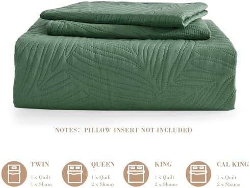 Exclusivo Mezcla 3-Piece Lightweight California King Quilt Bedding Set