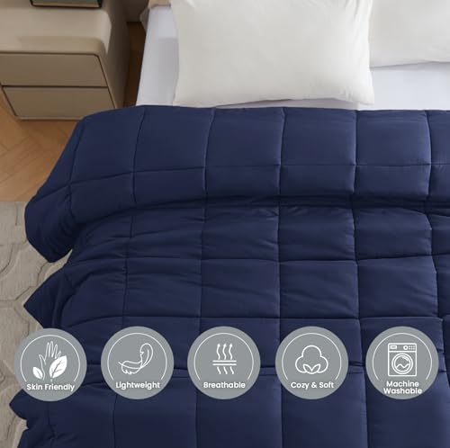Homelike Moment Oversized King Comforter - Bed Duvet Insert Lightweight