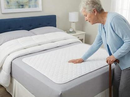 RMS Ultra Soft 4-Layer Washable and Reusable Incontinence Bed Pad, 34"x54"