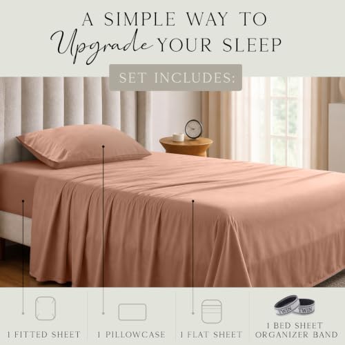 KARISSA MAE Luxury Bamboo Viscose Twin Size Sheet Set