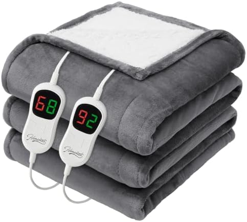 Homemate Heated Electric Blanket Queen Size 84"x 90" Heating Blanket