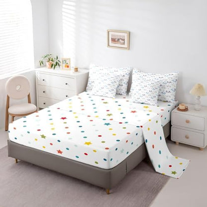 Erosebridal Elephants Full Comforter Set 7 Piece for Kids Boys Girls Cartoon Zoo Animal Bedding Set Blue Grey Elephants Bed in A Bag with Sheets Cute Safari Wildlife Bed Set