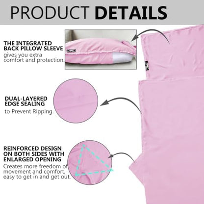 Frelaxy Ultralight Sleeping Bag Liner, Compact Travel Sheet, 3 Sizes