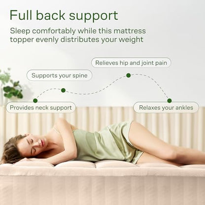 Niagara Sleep Solution King Ultra Soft Mattress Topper — Back Pain Relief