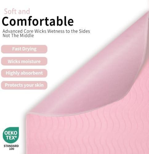 Accompagner Incontinence Bed Pads Washable Waterproof Underpads 36"x36" 6pc