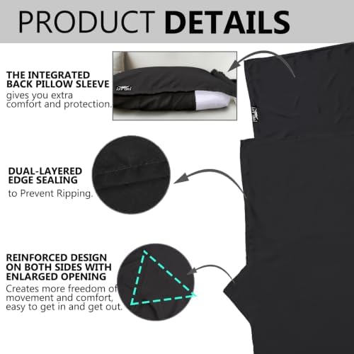 Frelaxy Ultralight Sleeping Bag Liner, Compact Travel Sheet, 3 Sizes